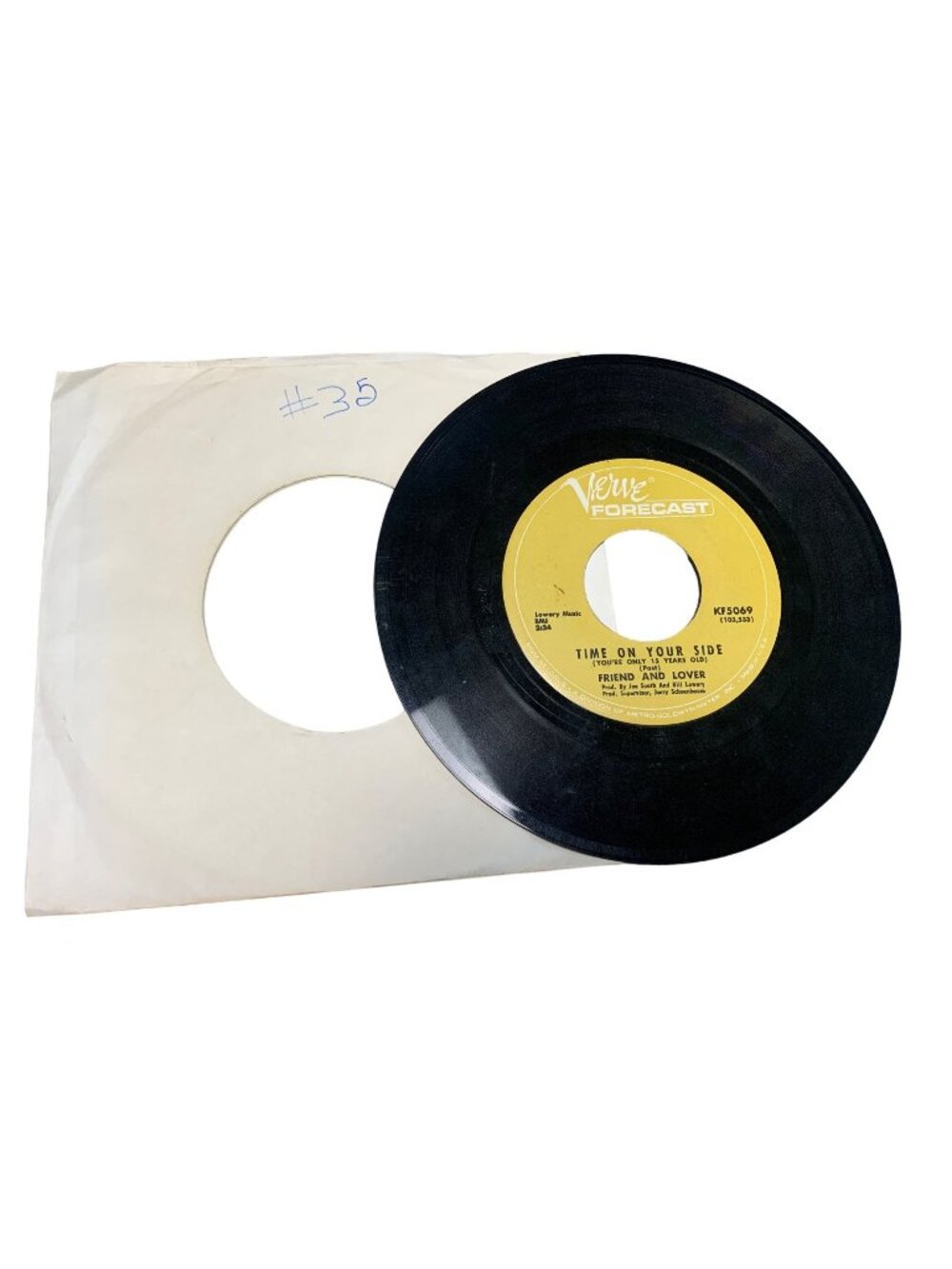 Verve Forecast Vinyl 45 RPM: Friend & Lover Time On Your Side / Reach Out Of The